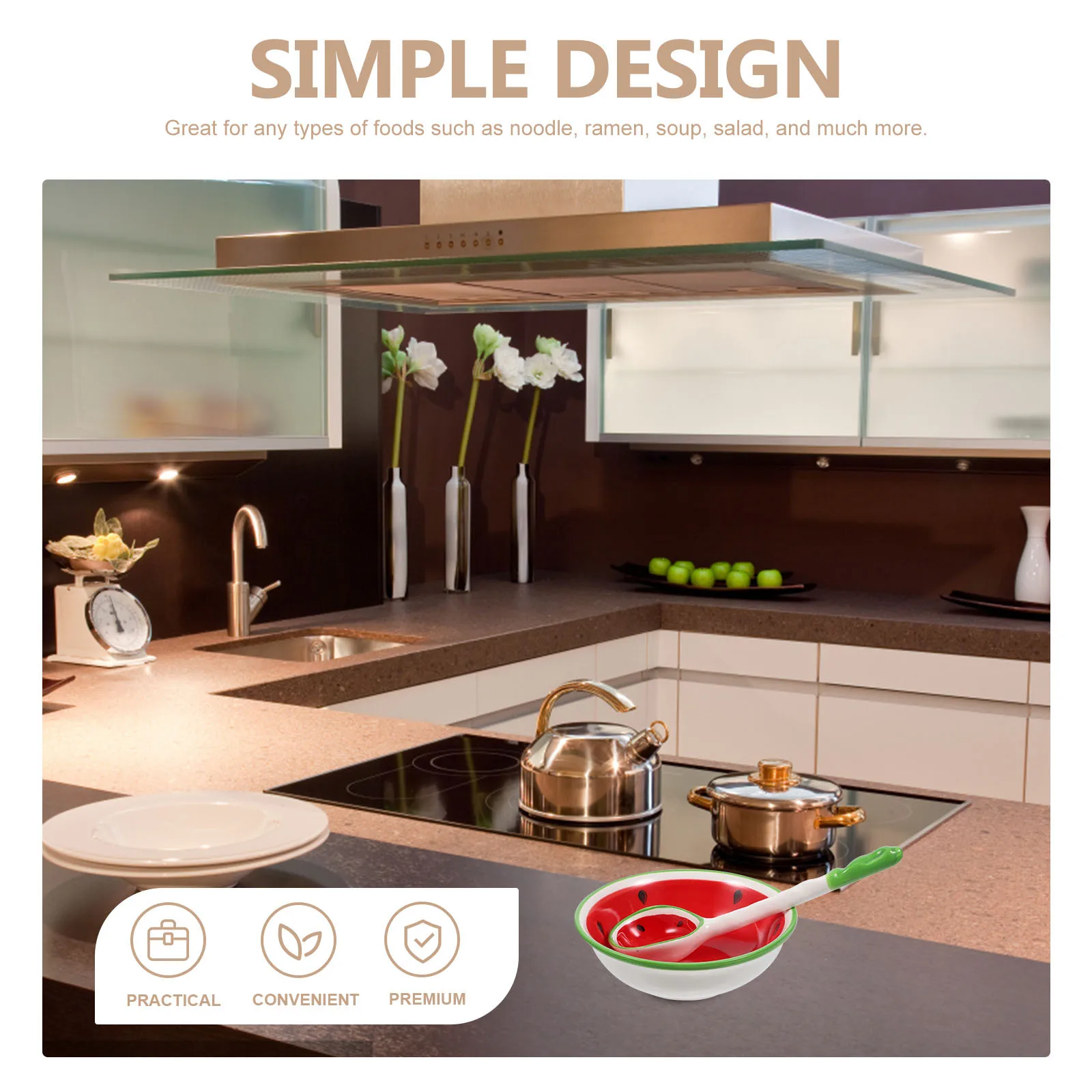 

Ceramic Bowl Set Cute Fruits Themed Decorative Soup Bowl Multipurpose Rice Bowls Adorable Design for Home Hotel Restaurant