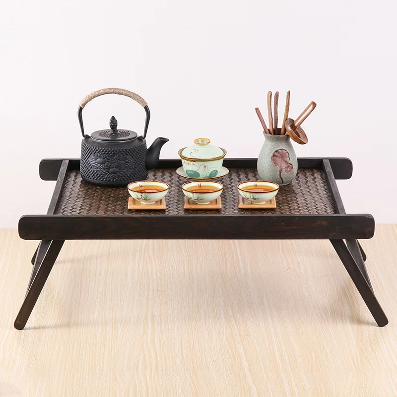 Imported bamboo coffee table South East Asia style home foldable small table tea tray characteristic handicrafts