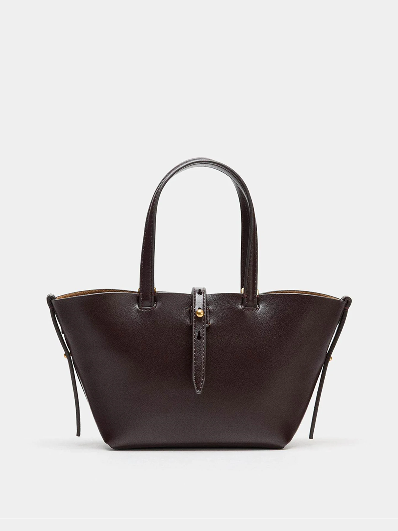 Kompakte Ledertasche - Retro Mini-Korbtasche - Elegante Umhängetasche mit verstellbarem Schultergurt
