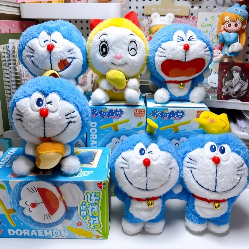 

In Stock Genuine Dynamic And Creative Doraemon Fun Lala Le Dingdang Cat Doraemon Series Blind Box Cute Figure Birthday Toy Gift