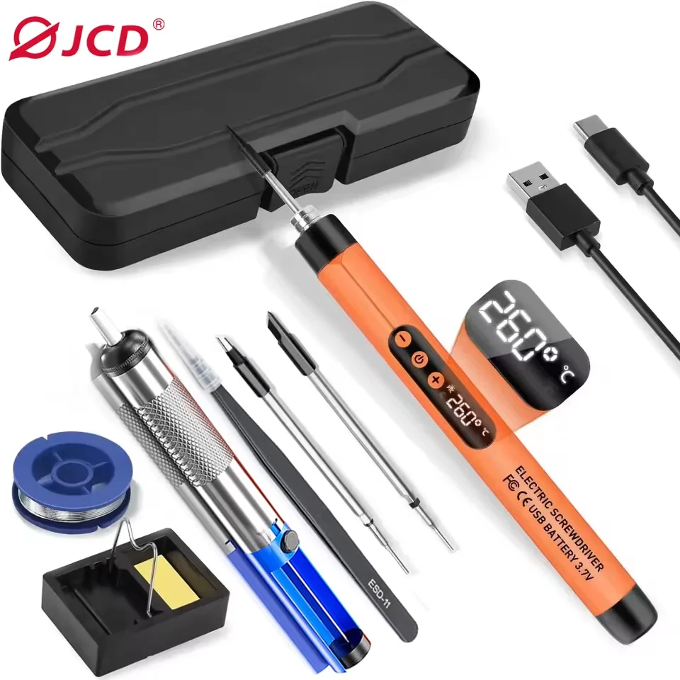 

Комплект USB-паяльника LED Digital Mini Wireless 300-450 ° C Регулируемая температура 1000 мАч Аккумуляторная батарея Инструменты для припоя
