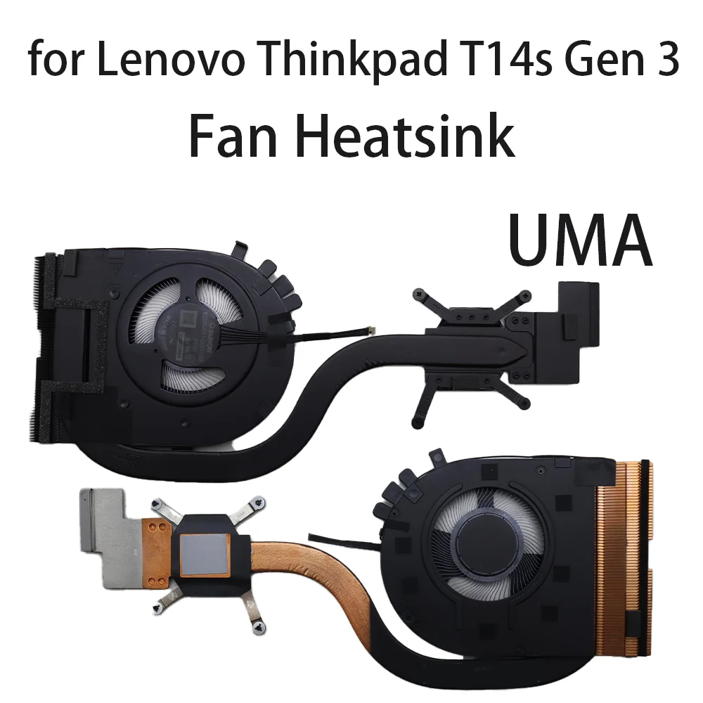 

Original for Lenovo ThinkPad T14s Gen 3 UMA Laptop Integrated Fan Heatsink CPU Cooler Cooling 5H41B77292 5H41B77293 5H41B77294