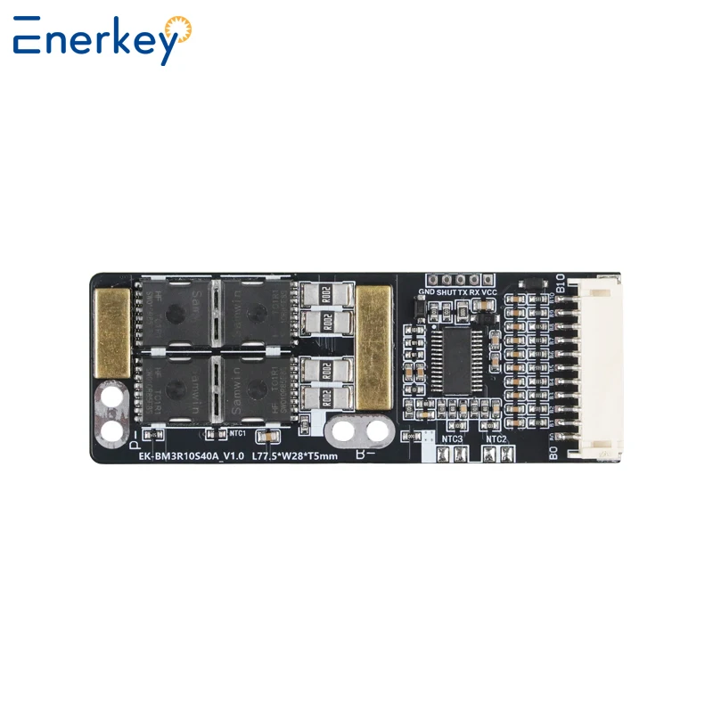 Enerkey BMS 3S 4S 5S 6S 7S 8S 9S 10S 40A Li-Ion LiFePo4 LTO SIB 18650 بطاريات BMS نظام إدارة البطارية للمركبات
