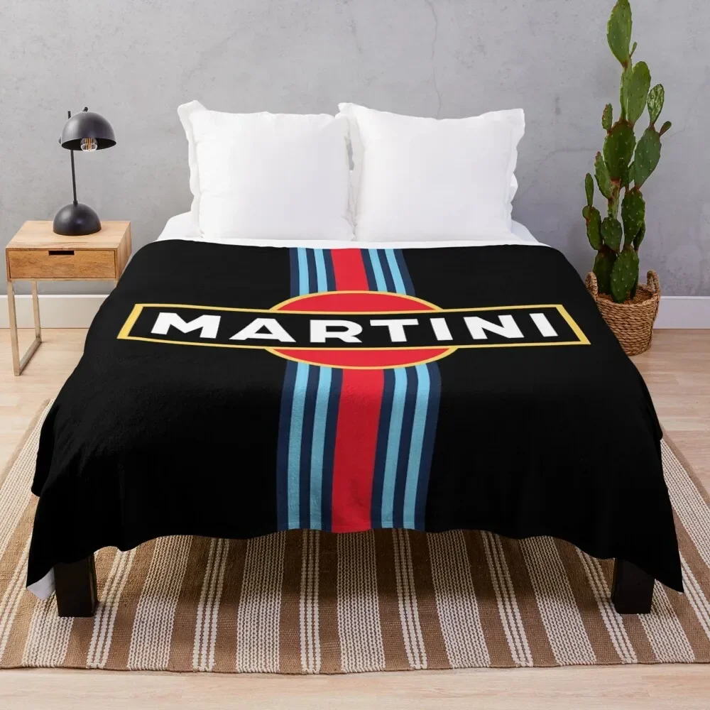 Martini Racing Stripe Throw Blanket Soft Beds Luxury Throw Luxury St Multi-Purpose Blankets