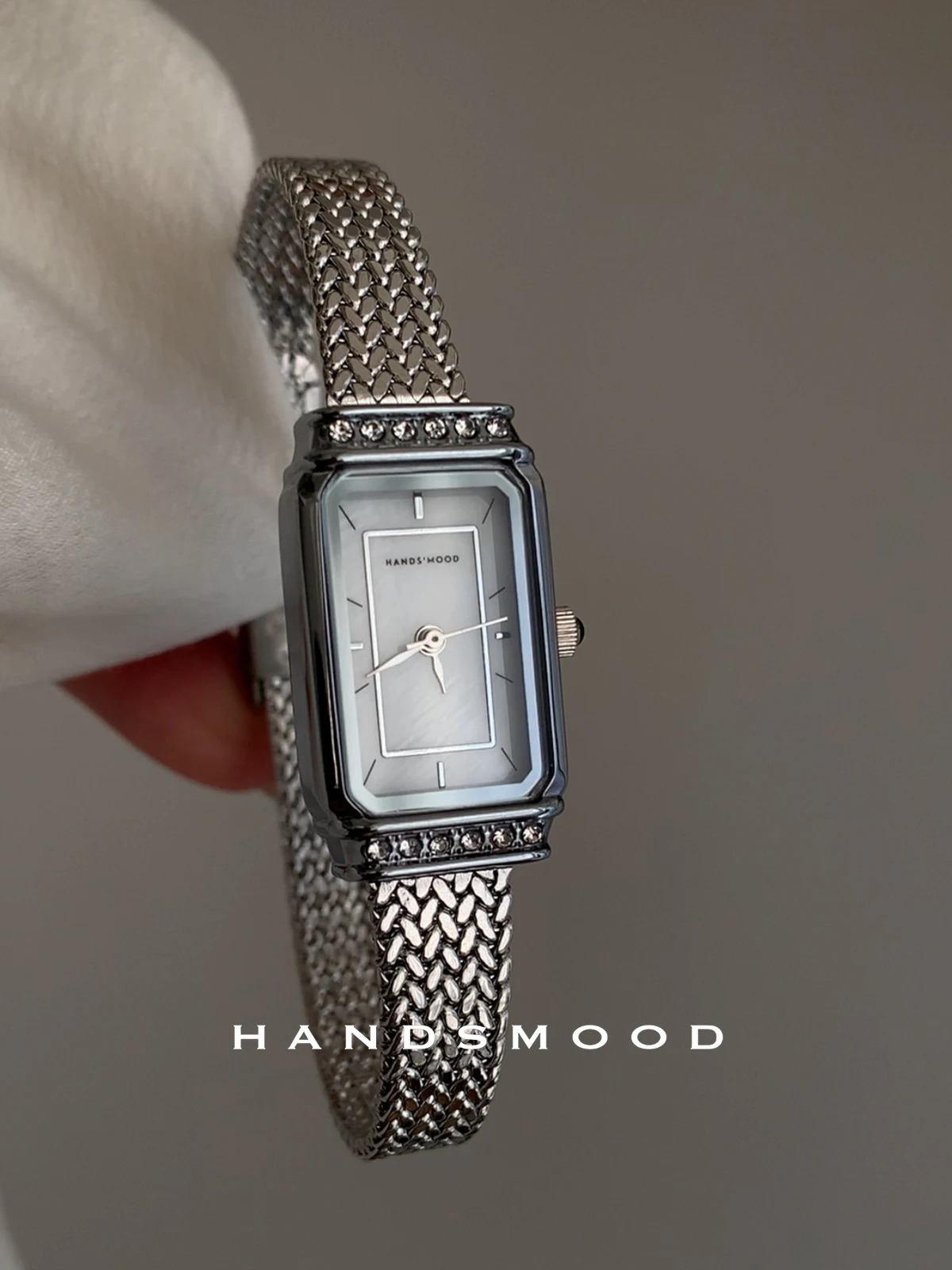 ساعة نسائية مستطيلة أنيقة ورائعة ومتعددة الاستخدامات ساعات مختارة راقية ساعات نسائية من الفولاذ المقاوم للصدأ، هدايا نسائية