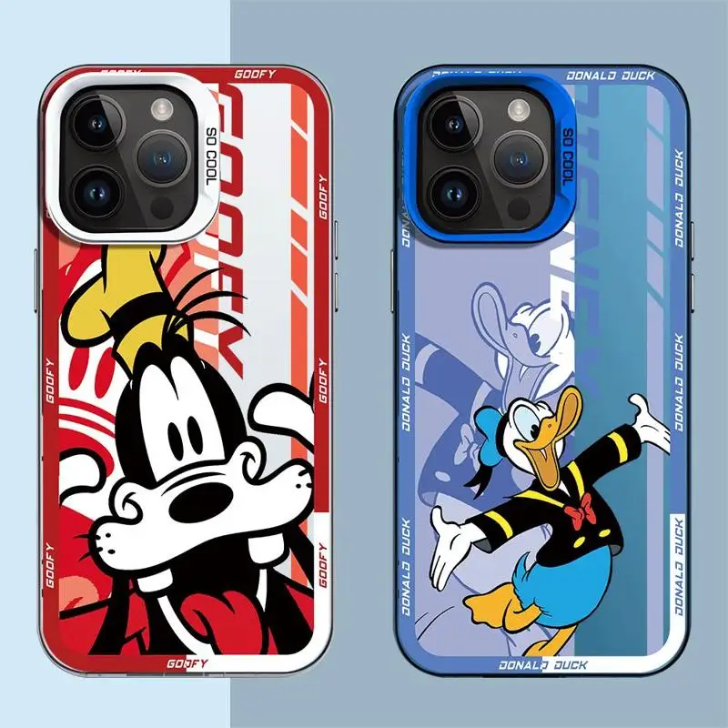 Comics Duck Aliens Goofy Maleficent IMD Matte Phone Case for iPhone 15 14 13 12 Pro Max Plus Solid Cover Anti-Fingerprint Funda