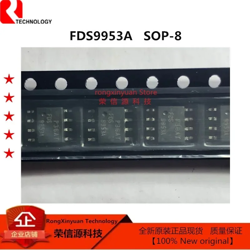 FDS9953A_NL  SOP-8  FDS9953A 9953A 9953 FDS9953  Dual 30V P-Channel PowerTrench MOSFET 100% New original