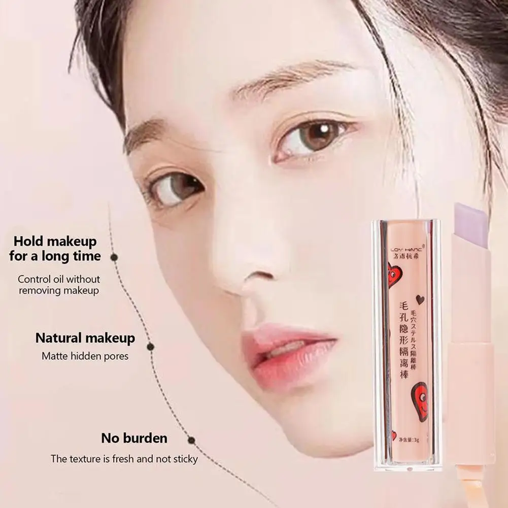 5Pcs Invisible Pore Primer Stick Waterproof Face Primer Makeup Oil-control Concealer Smooth Fine Lines Anti-Sweat