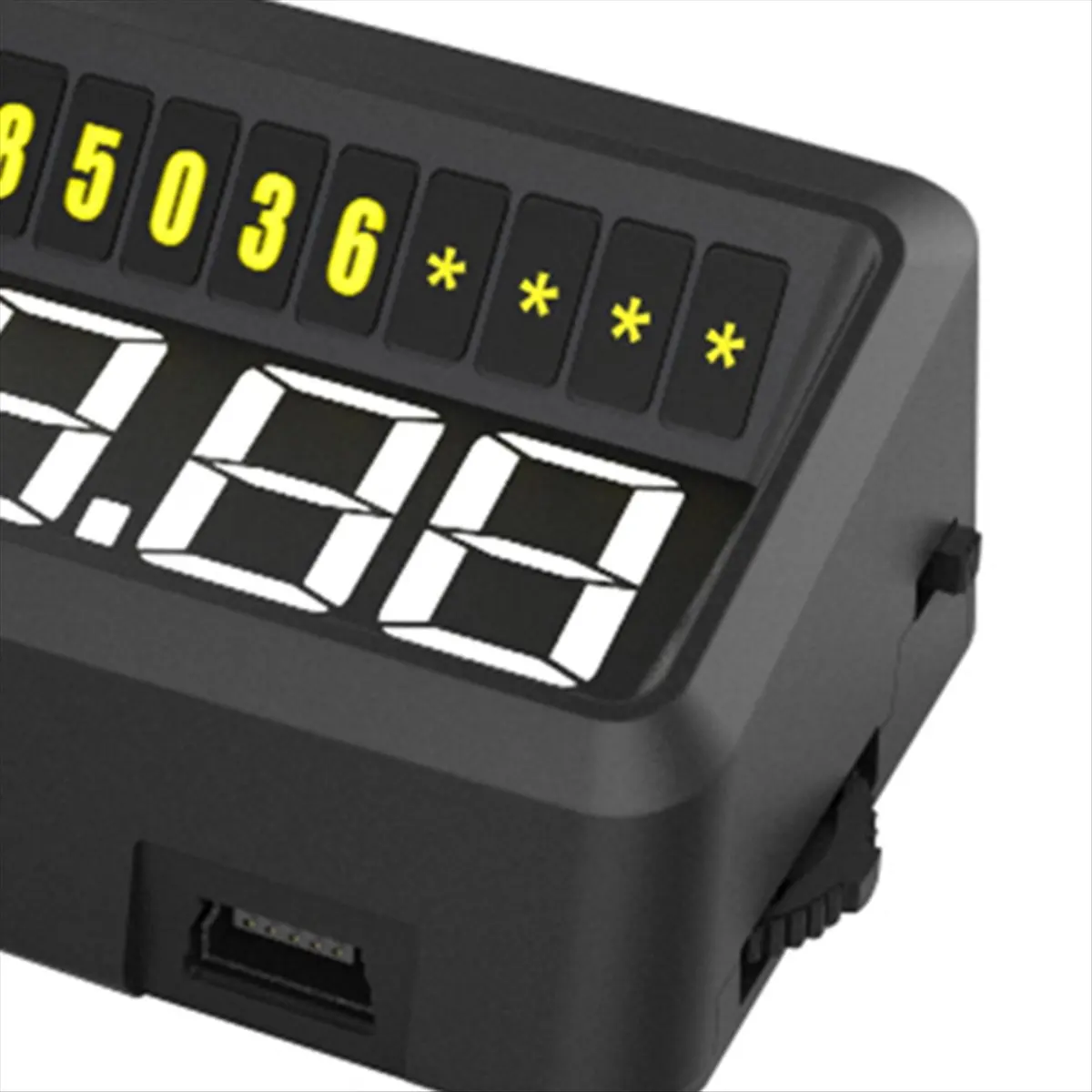 (ABGQ) Auto Head-Up-Display HUD-Projektor-Display OBD2 Fahrcomputer Temperatur Digitaler Auto-Tachometer Zubehör