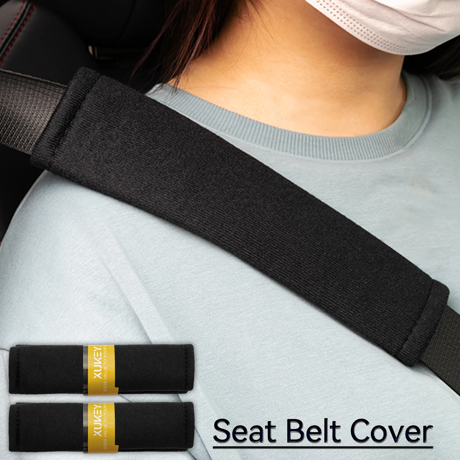 2pcs Seat Belt Covers Car Accessories Accesorios Car Shoulder Pad Seat Belt For Adults Youth Kids Accessories Interior