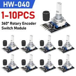 HW-040 360 Degrees Rotary Encoder Switch Module 5V Rotary Encoder Module with Knob Cap Brick Sensor Development Board