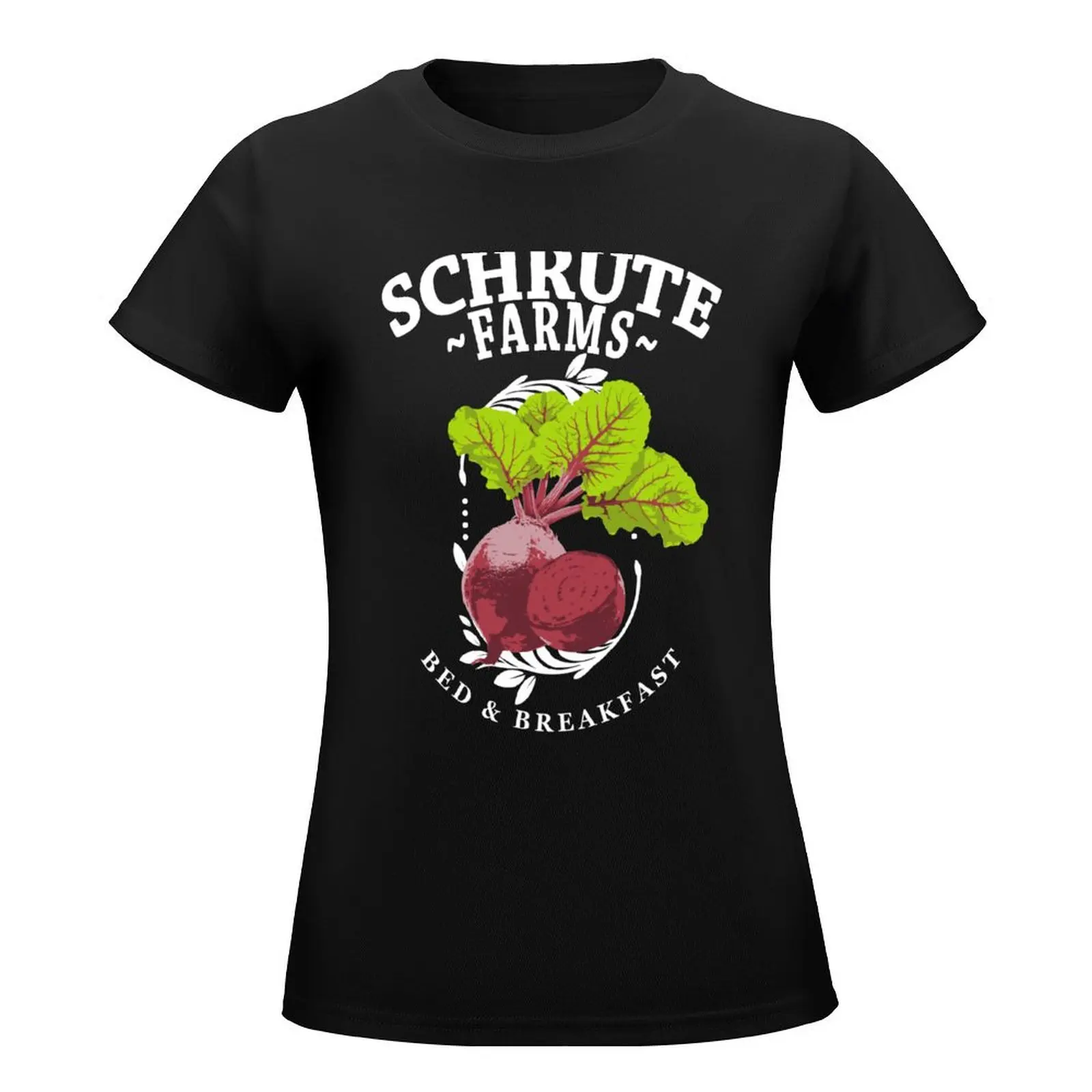 Schrute Farms Bed & Breakfast The Office Beets T-Shirt female tops shirts graphic tees clothes for woman