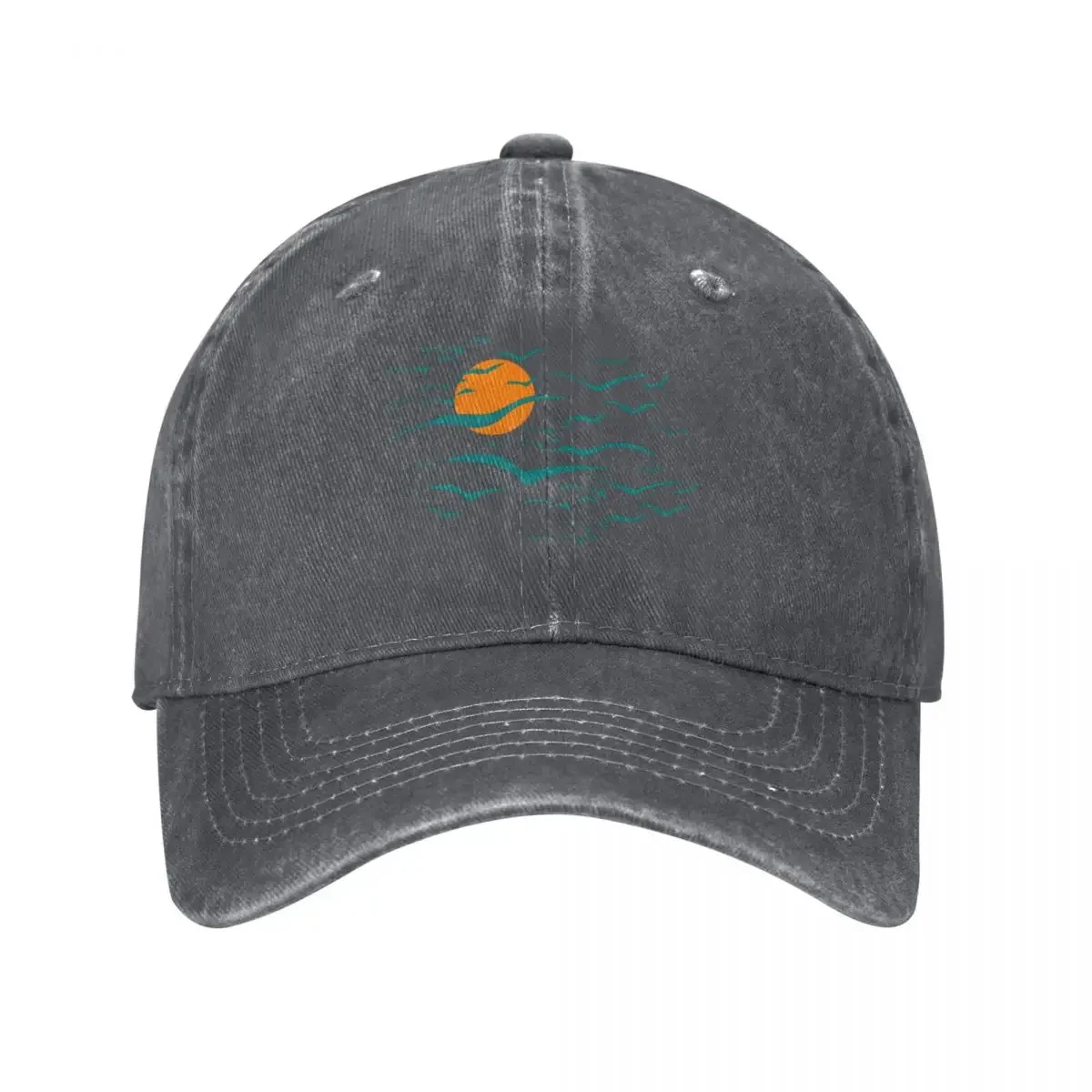 Sunset and Seagulls Baseball Cap Trucker Cap Rave Hats For Women Men's