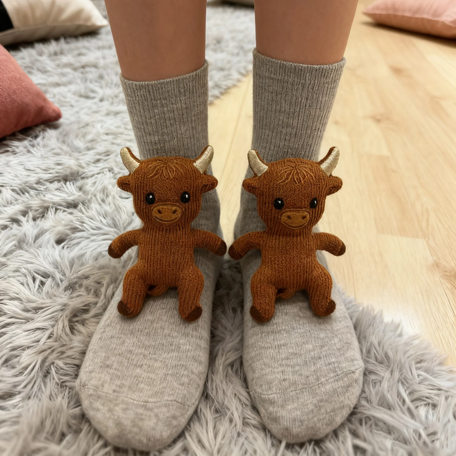 

Women'S Socks Long Cotton Socks Christmas Cute Animals Knitted Floor Socks Warm Socks Sleeping Home Socks Snow Socks Navidad