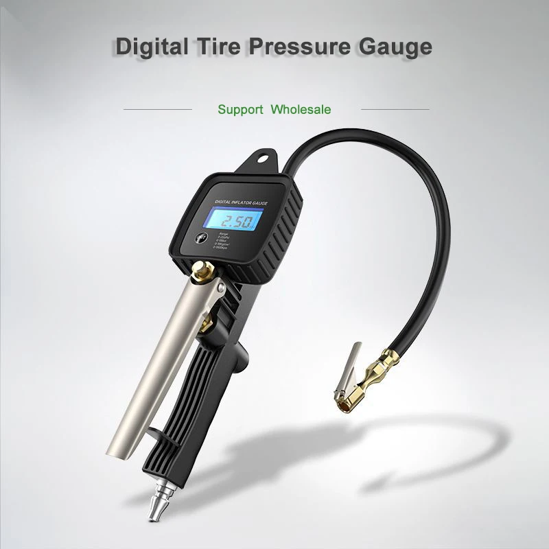 New Car Tire Pressure Gauge High-Precision Digital Display Tire Pressure Monitor Inflatable Filling Air Gun for Truck Auto Motor