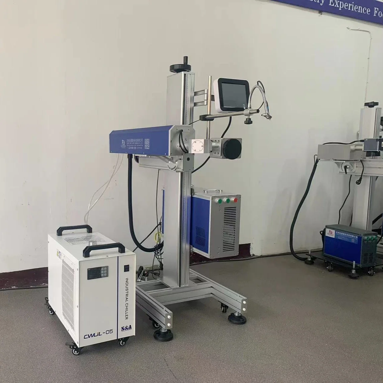 Online High Speed Flying UV Laser Marking Engraving Machine