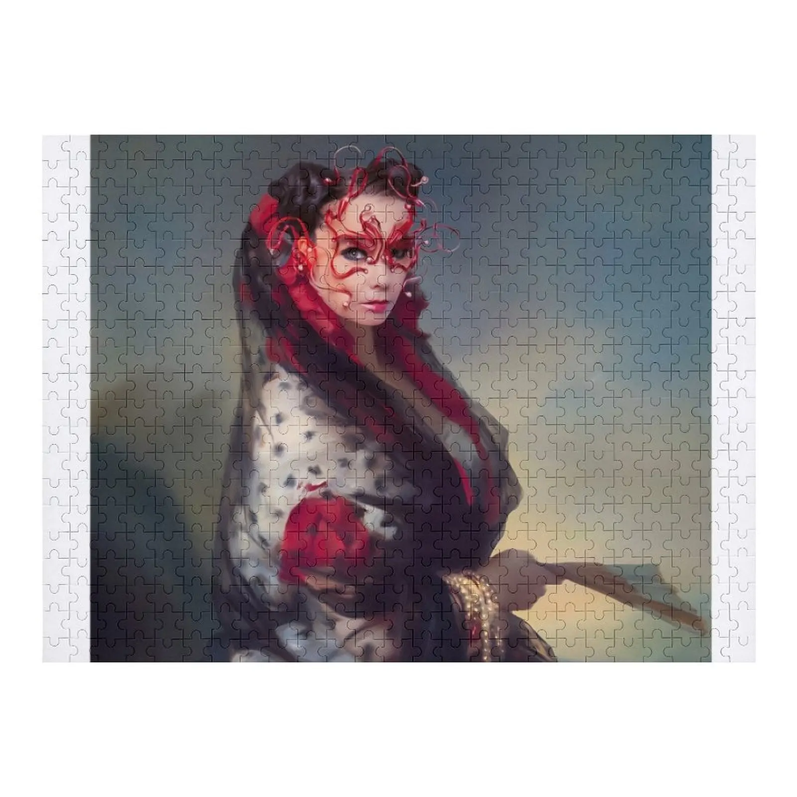 

Bjork Portrait, Tribute To An Icon Jigsaw Puzzle Custom Name Wood Baby Toy Game Children Puzzle