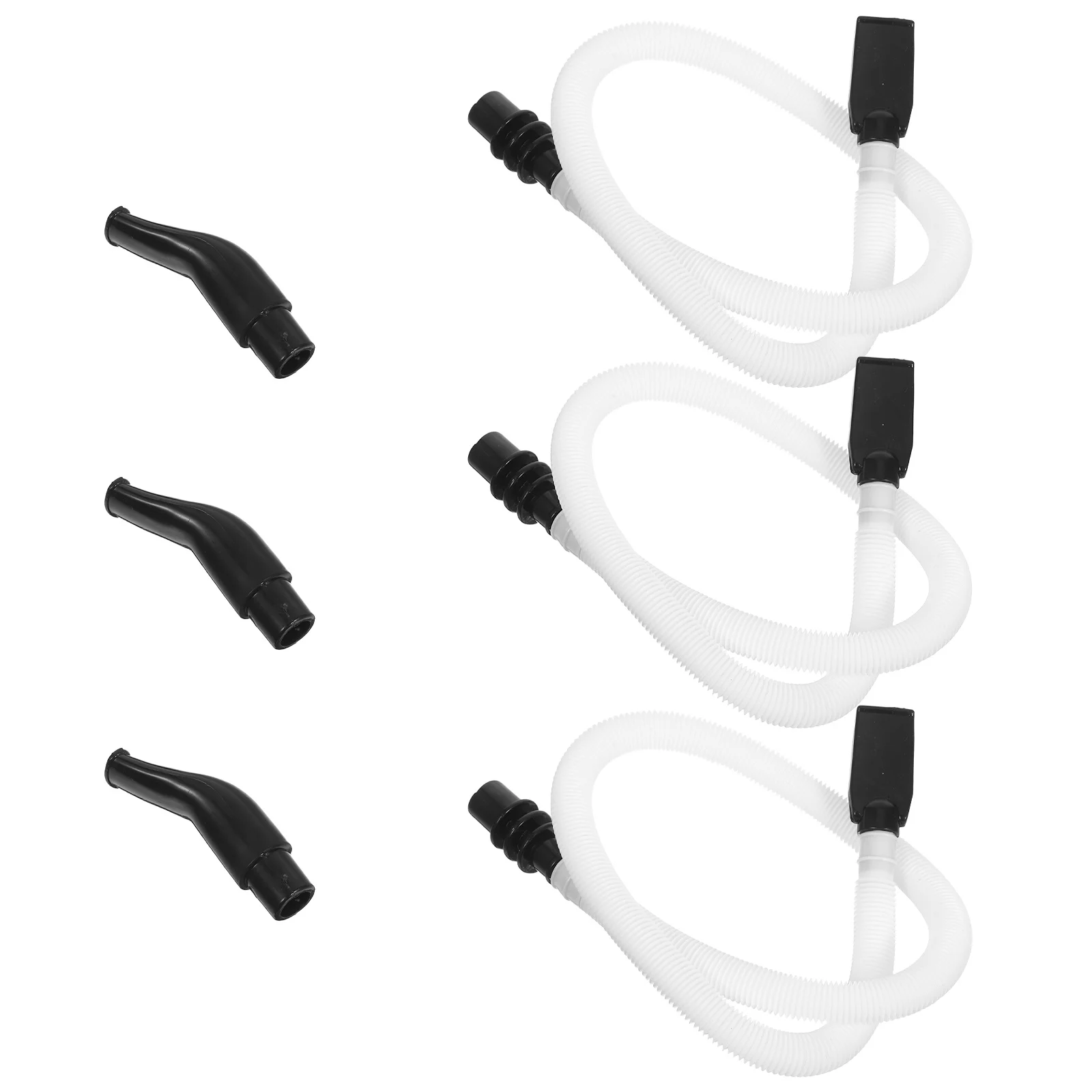 

3 set Flexible Melodica Mouthpiece Tube Replacement Long Plastic Pianica Parts For Air Piano Keyboard Musical Instrument