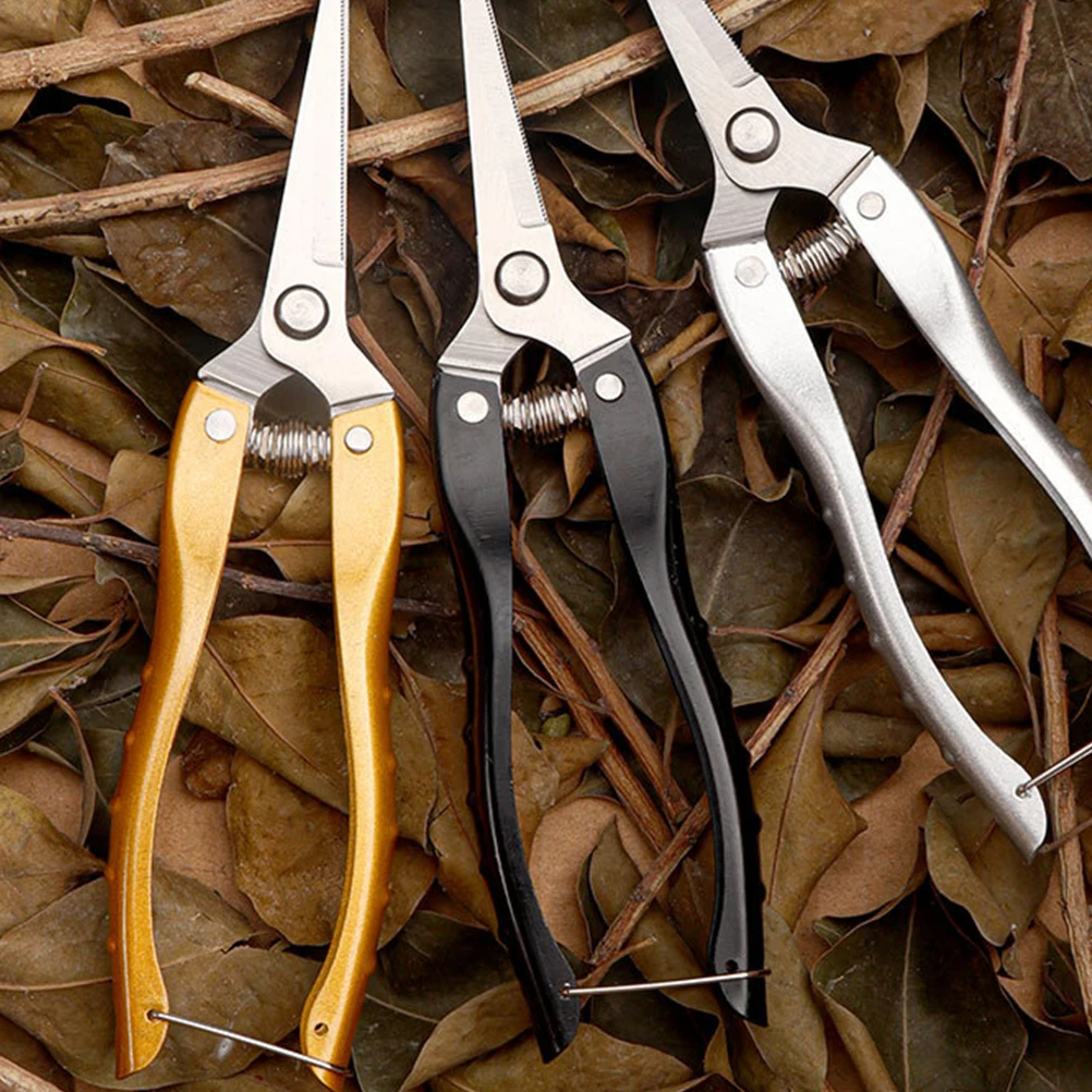 

2pcs Pruning Shears Garden Shears Stainless Steel Non-Slip Handle Heavy Duty Plant Clippers For Branches Flower Stem Cutting