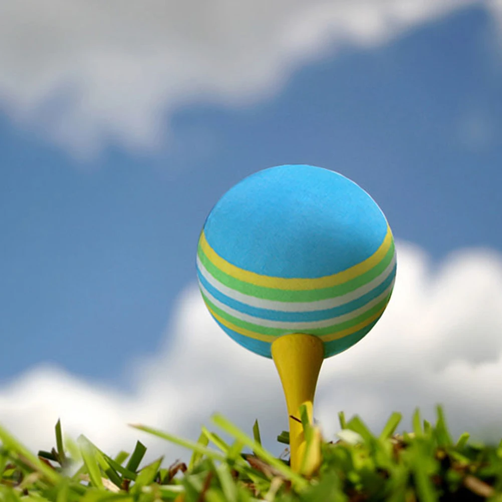 

10pcs Colorful Golf Eva Soft Indoor Practice Balls For Cats Kids Pet Chew-Resistant Training Ball Bulk Mini Sponge Balls