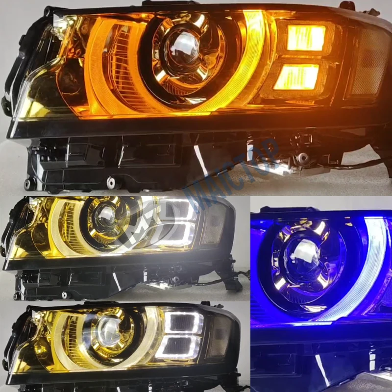 Maictop Car Accessories Upgrade Front Led Golden Headlight Head Light for Land Cruiser 300 Lc300 Fj300 2023 2022 - Image 6
