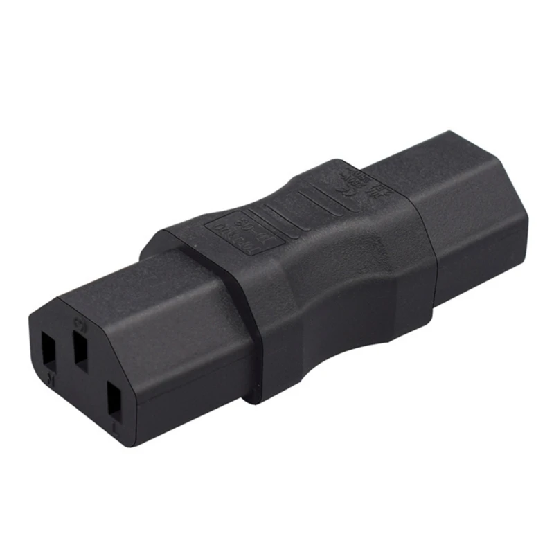 PVC Power Extension Socket, C13 Female to Female 3-Hole Female Adapter