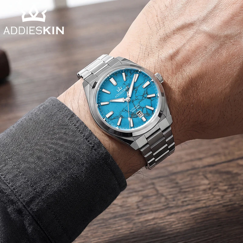 AddiesKIN K010 Turquoise Dial Automatic Mechanical Watch 20Bar
