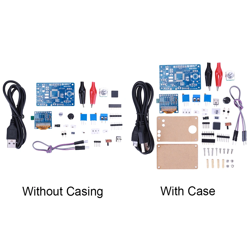 Mini DOS LCD Digital Oscilloscope Kit STC8K8A Single Chip Oscilloscope Kit Microcomputer Electronic Welding Training