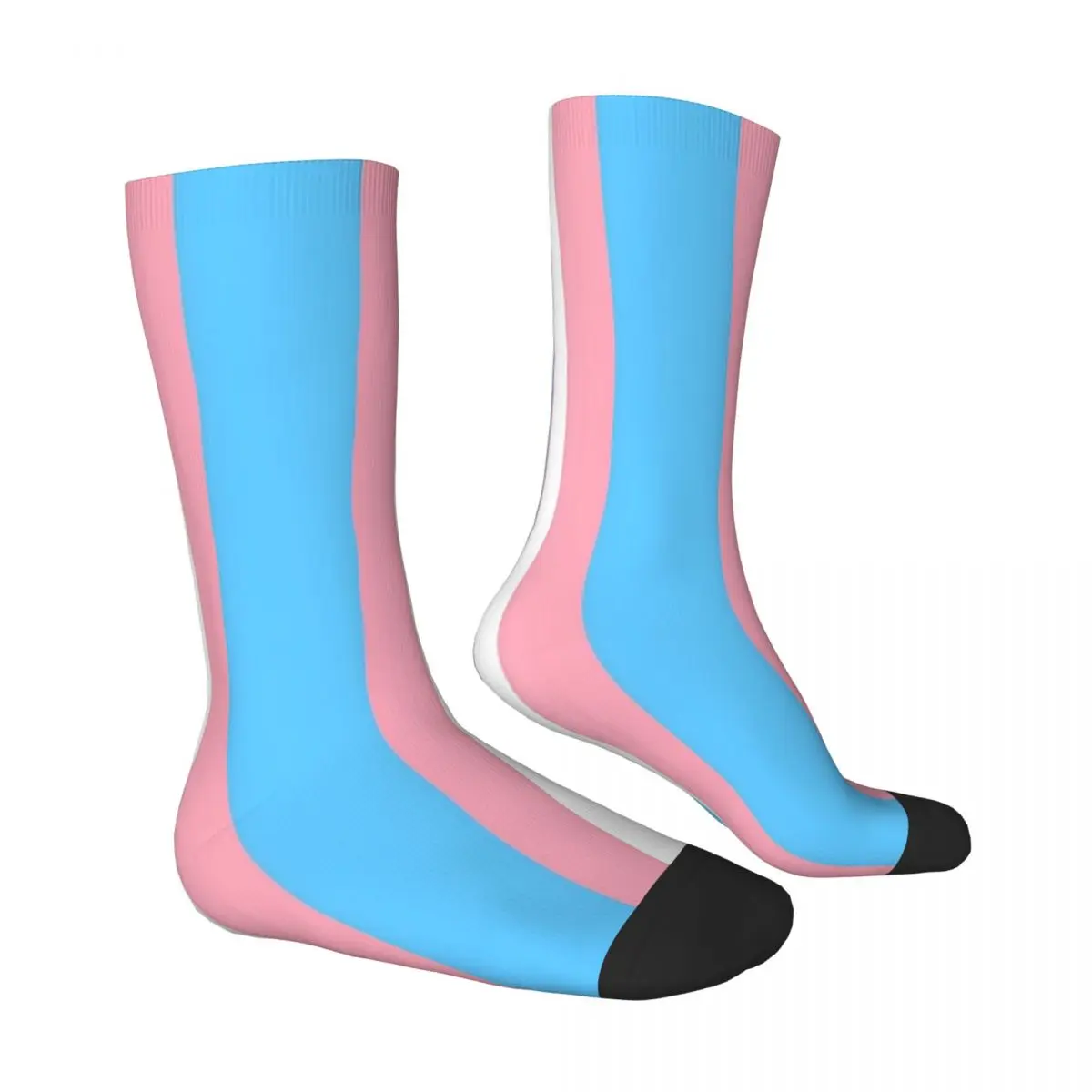 Transgender Pride Flag Socks Autumn Stockings Fashion Women Men Quality Socks Custom Cycling Anti Sweat Socks