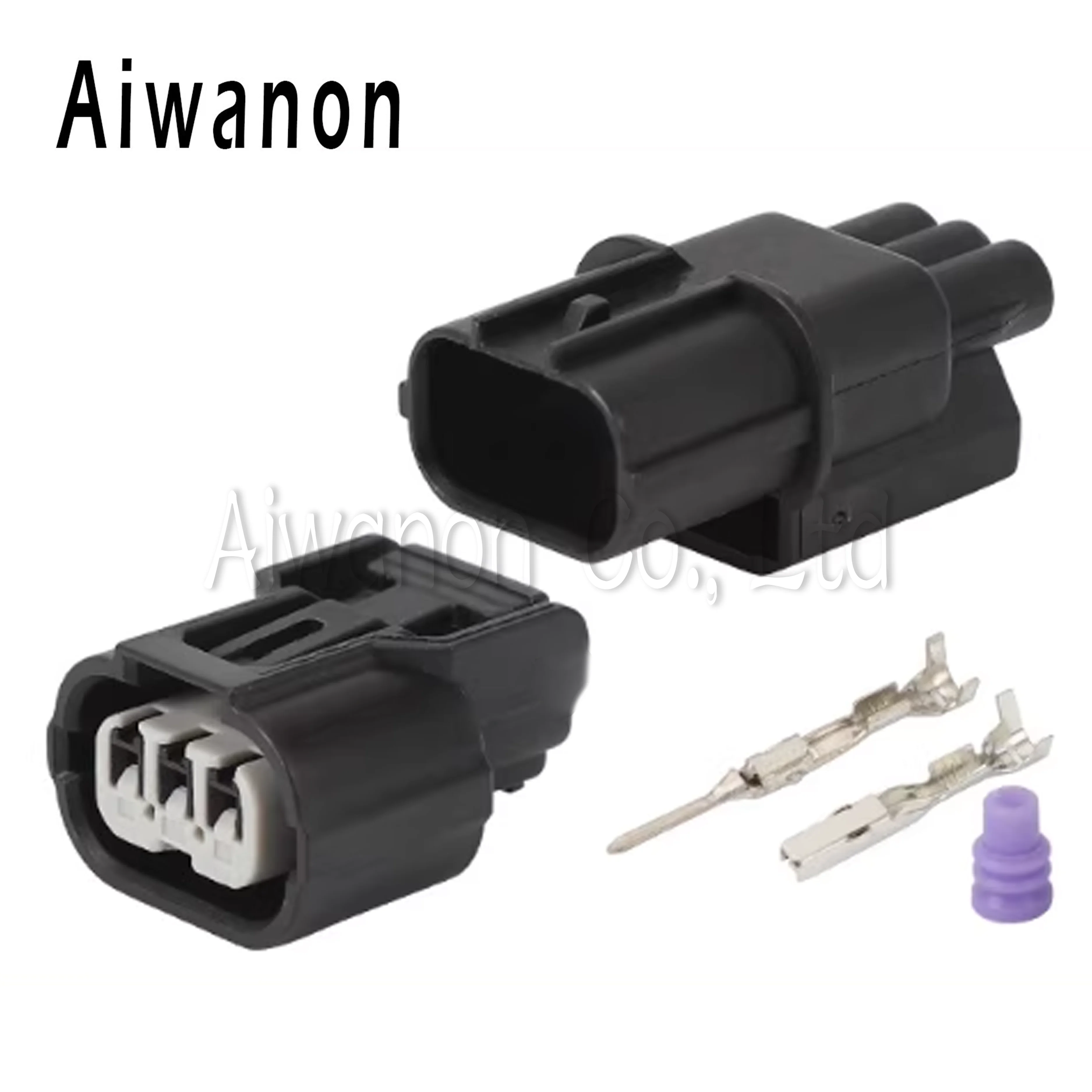 

1 комплект, 3-контактный автоматический адаптер, катушка зажигания, водонепроницаемые электрические разъемы, вилка жгута проводов для Honda 6189-0887 6188-4739