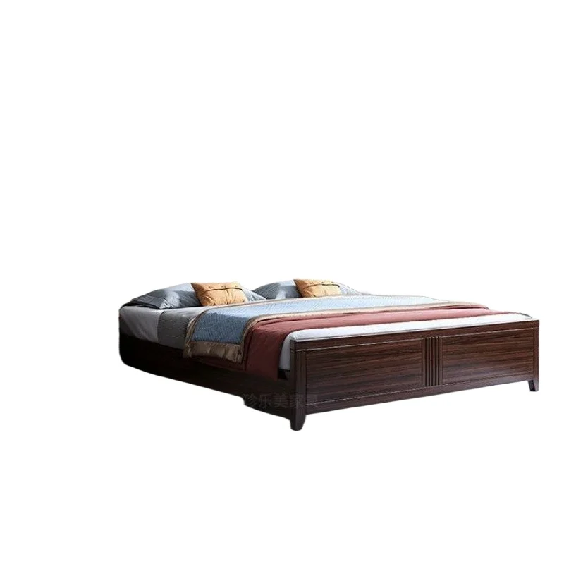 

Wood ancient bed double 1.8x2 meters master household single simple new Chinese storage wedding