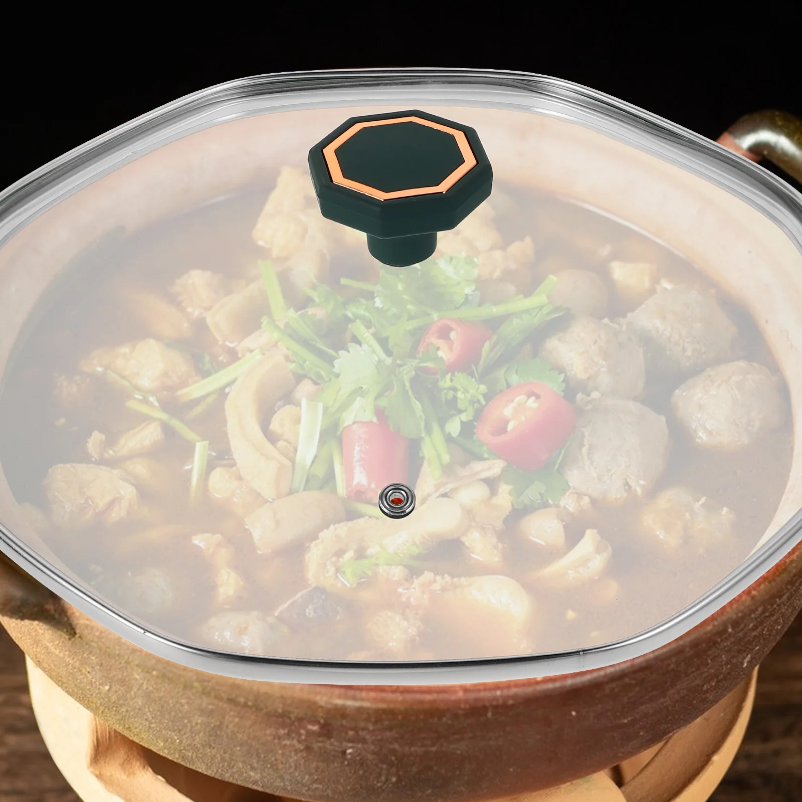 

Tempered Glass Lid Pan Cover Heat Resistant Universal Fit Cookware Accessories Replacement Dome Stir Fry Pot Cover for Pans