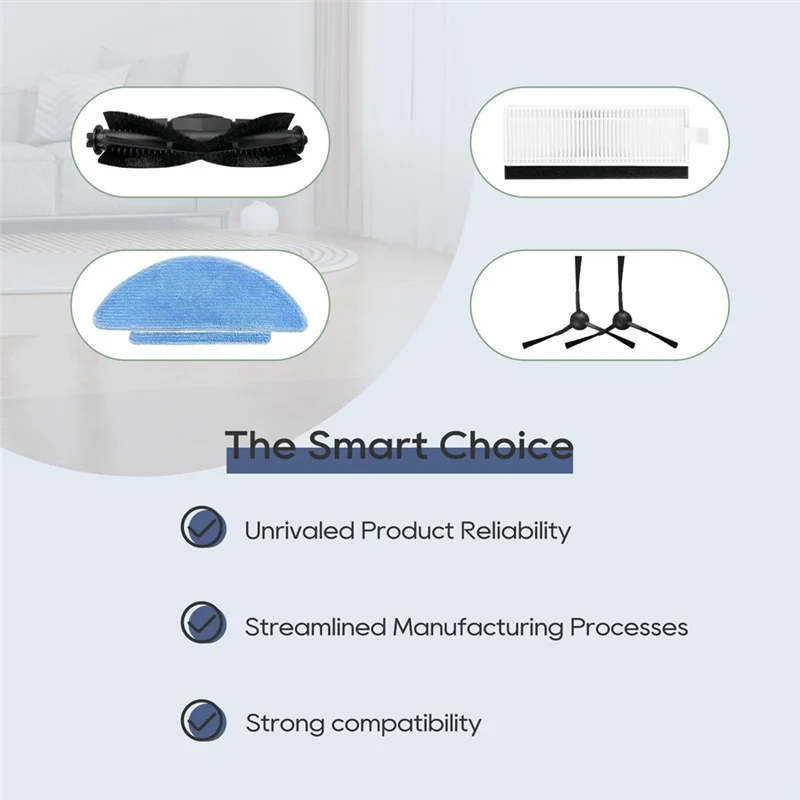 ABVI-For Everybot Q3 Plus / Q3, TESLA AI300 PLUS Hepa Filter Made Of High Quality Materials