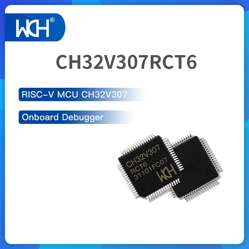 5/10Pcs/Lot CH32V307 RISC-V MCU 144MHz USB(480Mbps build-in PHY) 8*UART Ethernet