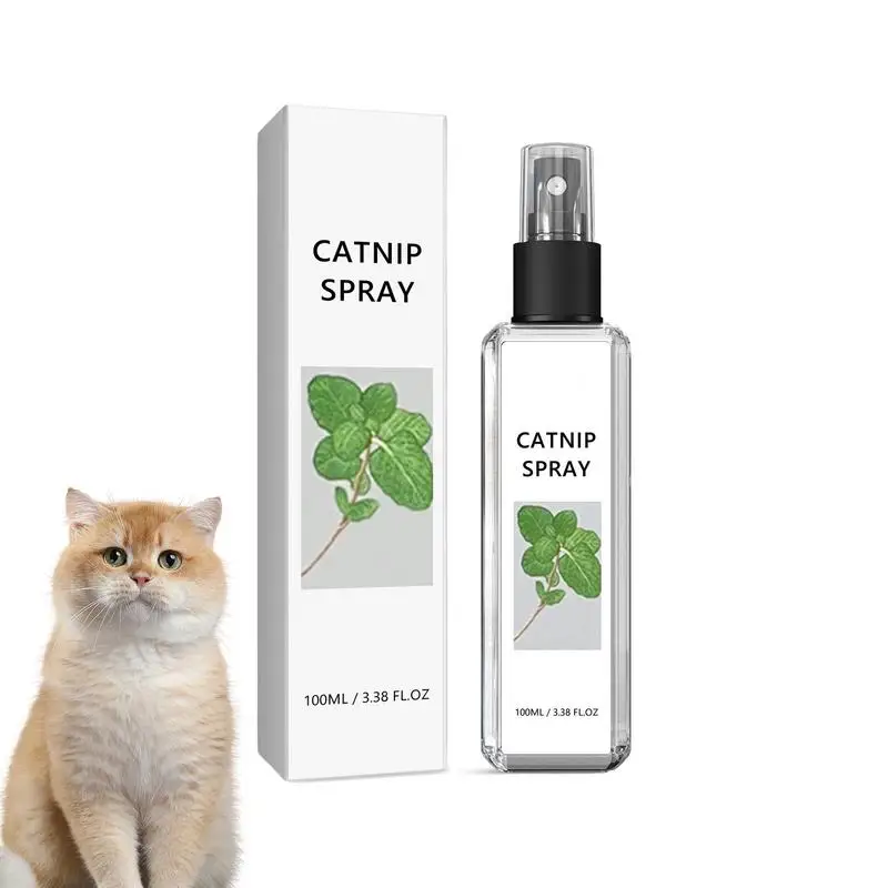 Catnip Cat Joy Spray Calming Spray Catnip Training Spray Cat Attract Spray Pet Care Liquid Catnip Natural Plant 100ml Pet