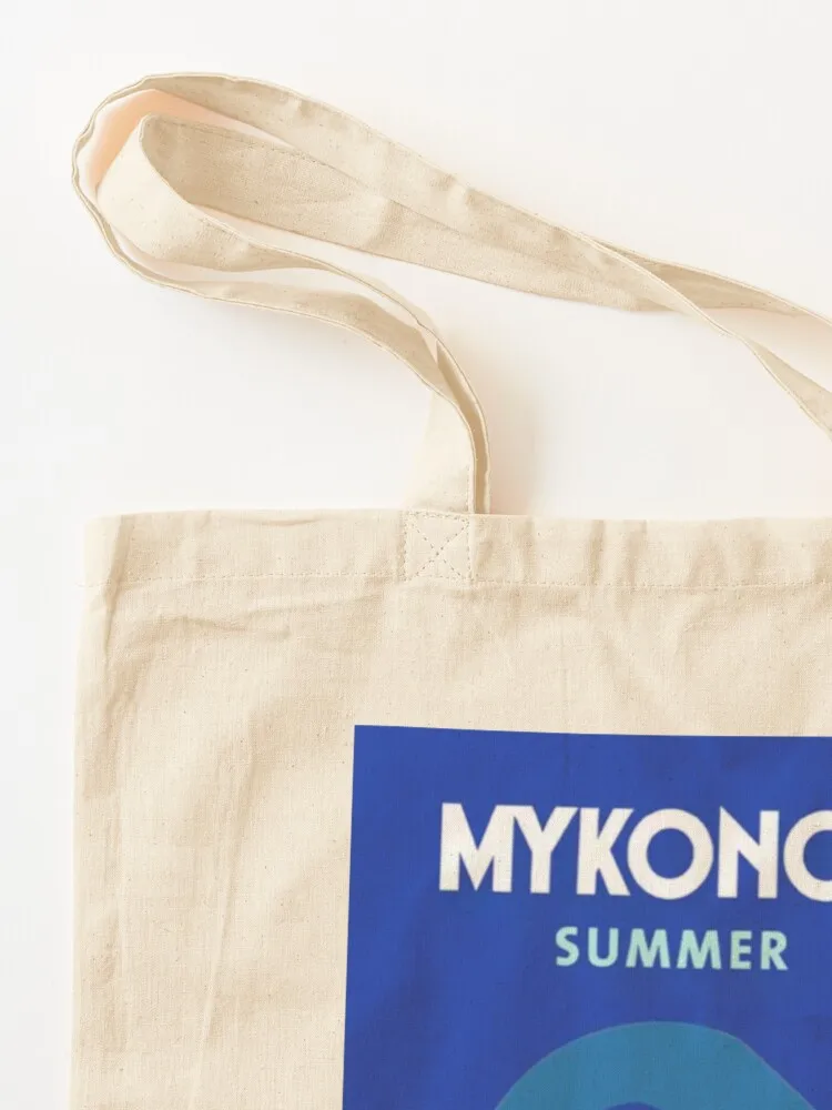 Mykonos - evil eye - summer Tote Bag shopping bags foldable hand bag ladies tote bag screen Canvas Tote