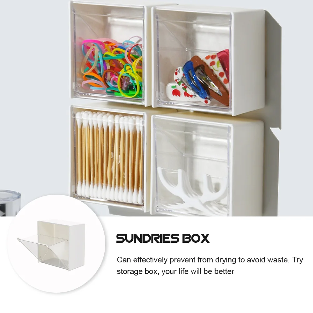 

2Pcs Flip-Top Storage Box Premium Material Durable Long-Lasting Dustproof Practical Organizer for Bedroom Living Room Bathroom