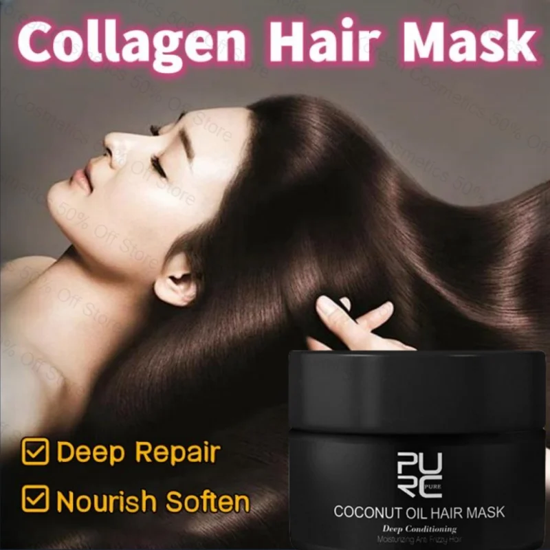 

Pro Keratin Collagen Hair Mask 5 Seconds Soft Smooth Straighten Moisturizer Conditioner Deep Repair Dry Frizzy Damaged Hair Care