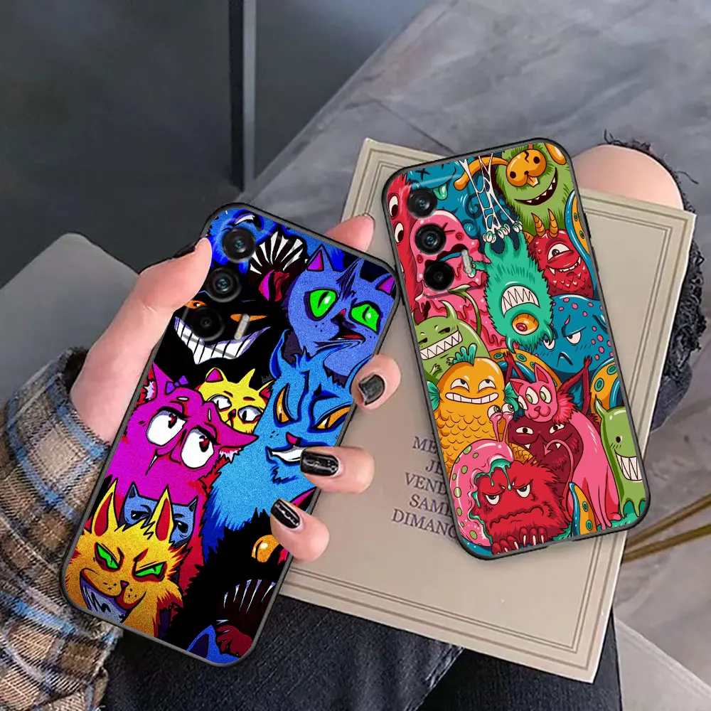 Terrifying Cartoon Monsters Phone Case For Realme C65 C63 C55 C53 C35 C33 C30S C30 S21Y C21 C20 C15 C11 NARZO 50 X50 GT Case