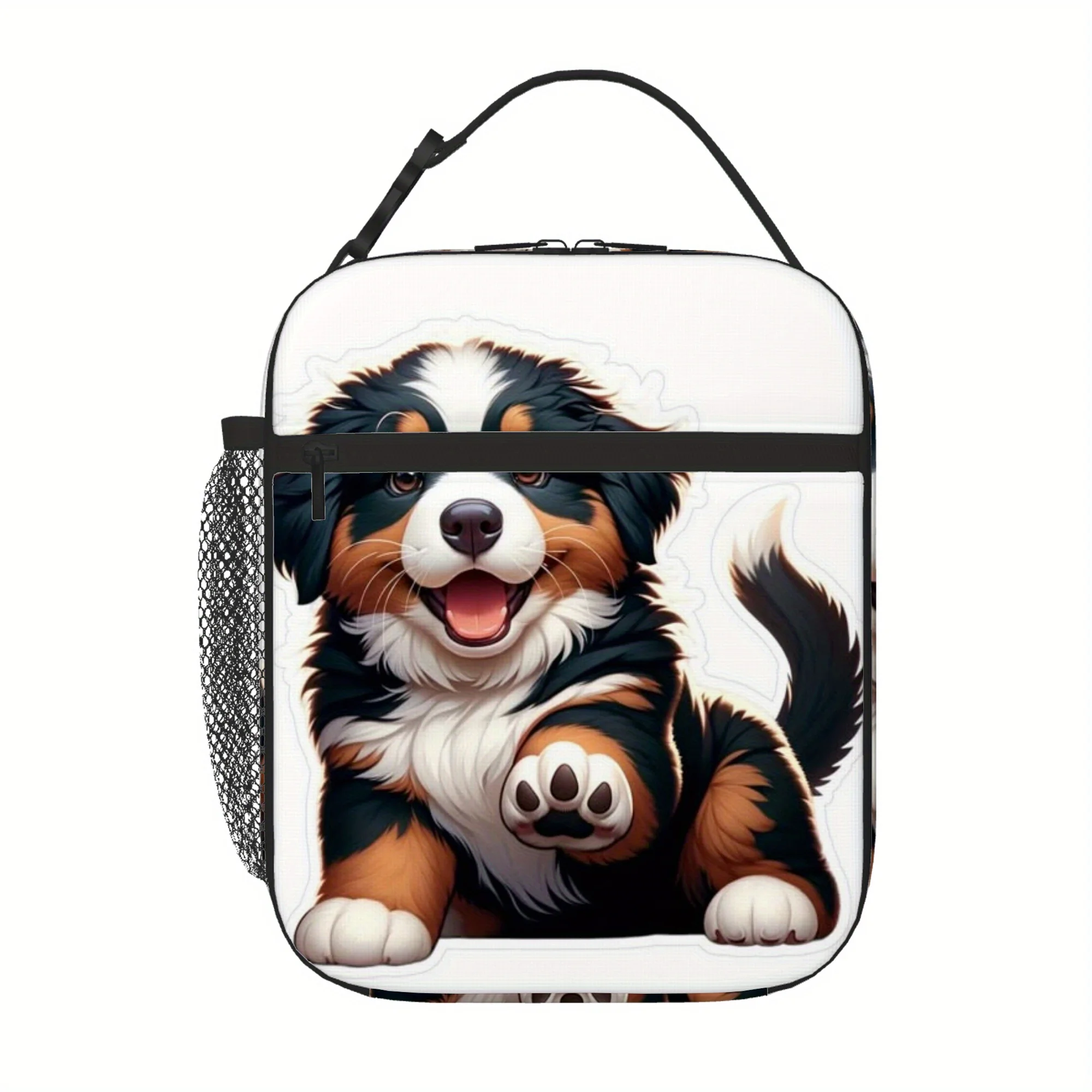 One Piece of a Sticker Featuring a Bernese Mountain Dog Design, Suitable for Thermal Insulation Bags. This Insulated Is Not Inte