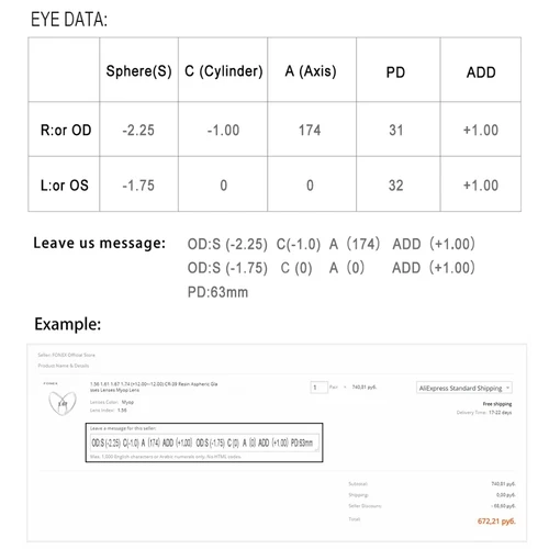 Imagen 2 del producto Esto no se puede pedir solo, lentes personalizados, costo adicional, solo uso, si realiza el pedido solo, no enviaremos envíos
