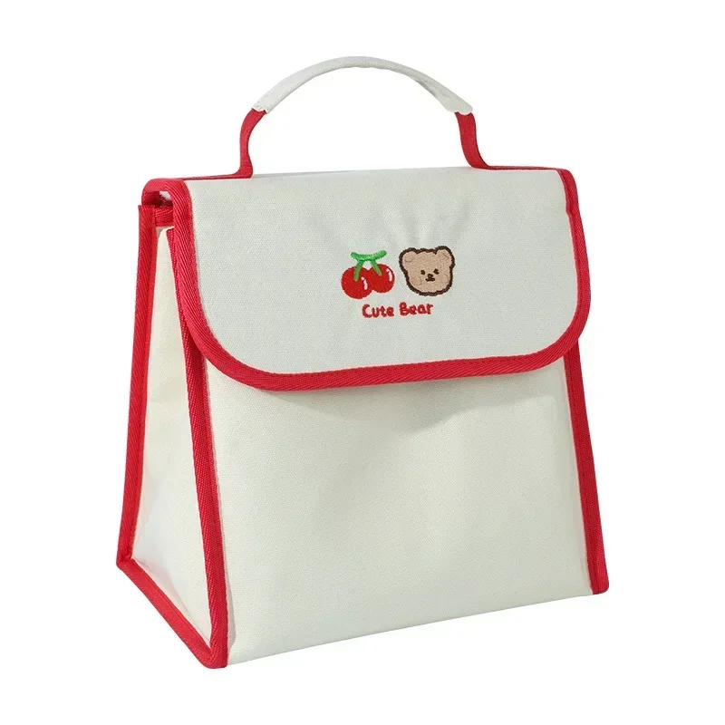 Large Capacity Working Student Thermal Bag New Cartoon Lunch Box Bag Aluminum Foil Thickened Portable Thermal Bag