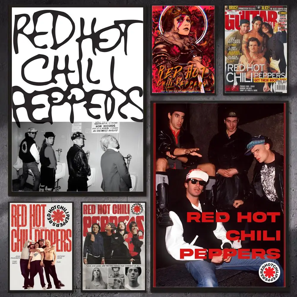 Band R-Red Hot Chili Peppers Poster Wall Art Print, Aesthetic Room Decor, Modern Home Decor, Removable Print