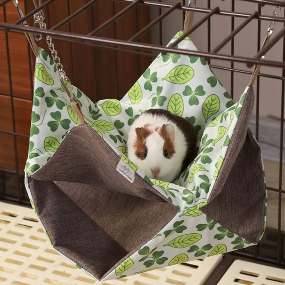 

Double Layer Ferret Hammock Breathable Adjustable Chain Length Hamster Swing Sleeping Nest Waterproof Chinchilla Swing Cage