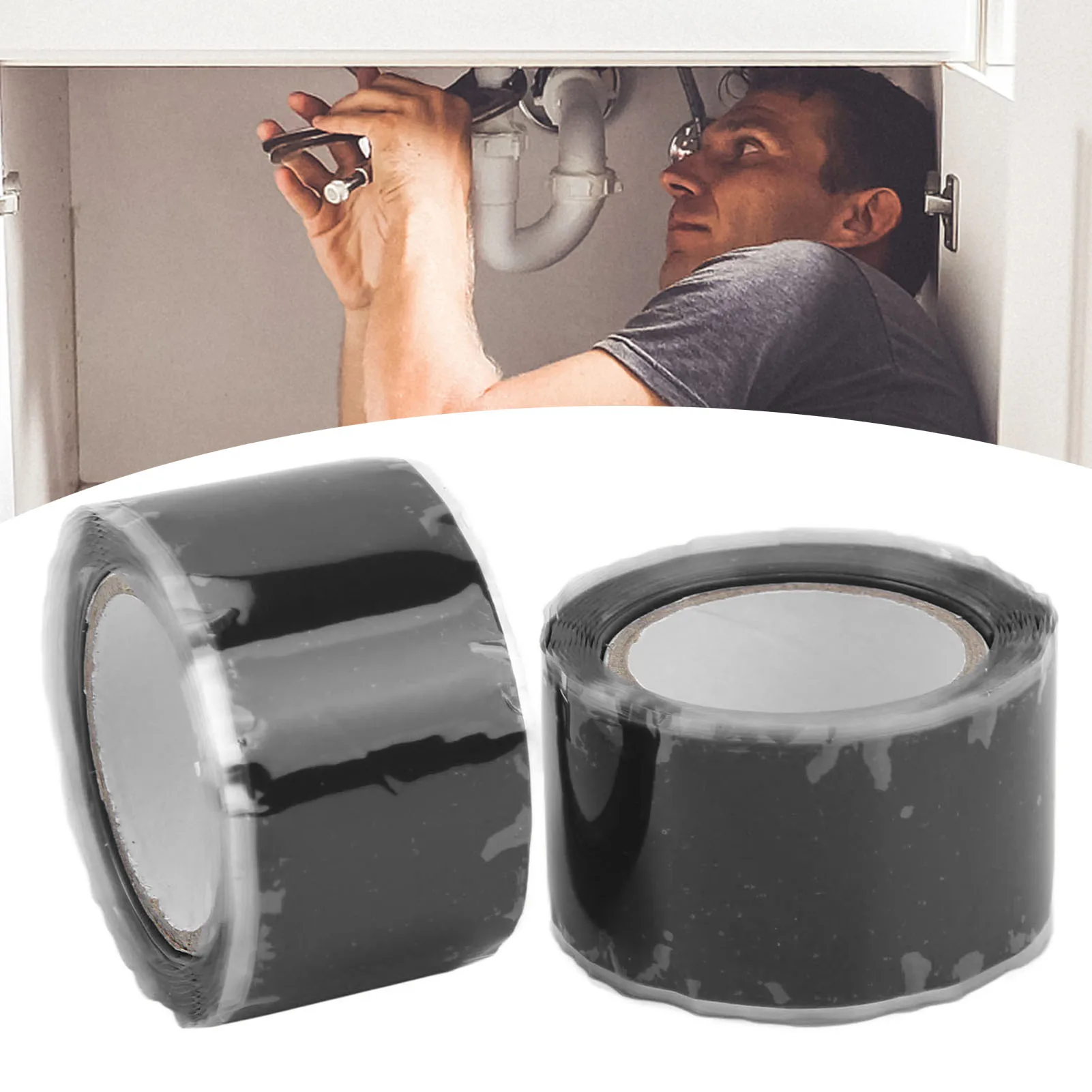 Self Fusing Silicone Tapes Insulation Waterproof Adhesive Tape for Water Pipe Hose Repairing Self Fusing Silicone Tape