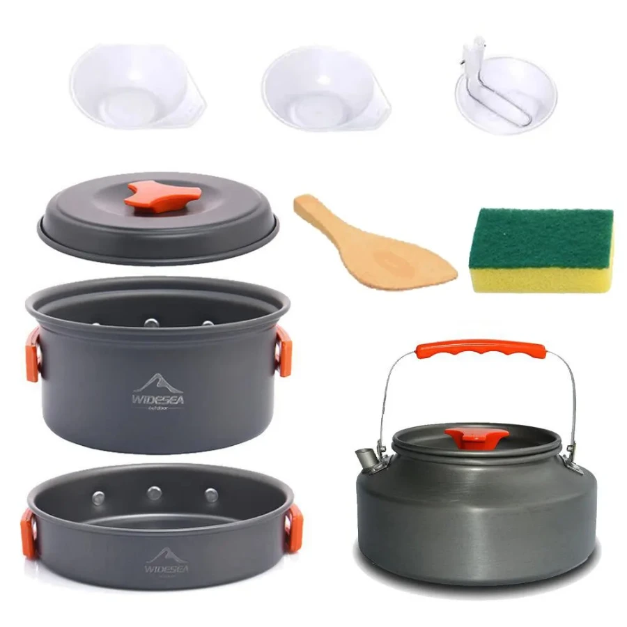 

Mobi Garden Camping cookware Outdoor Cookware SetPots Tourist Dishes Bowler Kitchen Equipment Gear Utensils Hiking Picnic Travel