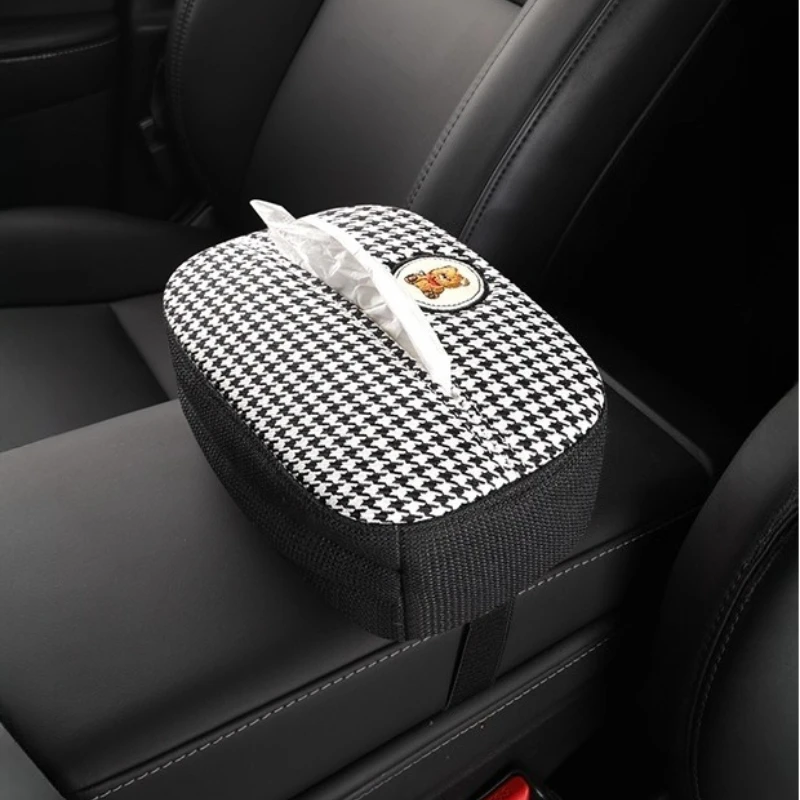 

Car Tissue Box - Armrest & Hanging Use, Universal Interior Decorative Paper Towel Holder