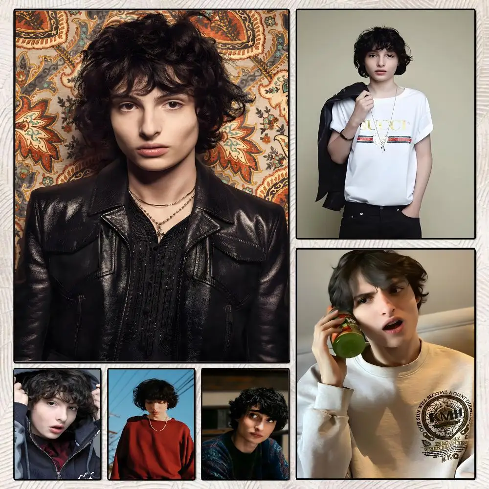 F-Finn Wolfhard Actor Poster Decorative Wall Art Stickers Mural For Home Living Room Hallway Decor Gift