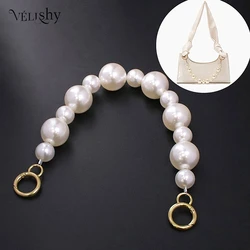 Pearl Strap For Bags Handbag Accessories Purse Belt Handles Cute Bead Chain Tote Women Parts Silver/gold /black Clasp