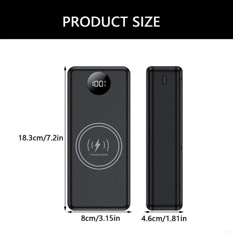 

R9UB Portable USB Holder USB Power Shell with Camping Light Feature For 16x18650 Battery Holder Digital Display